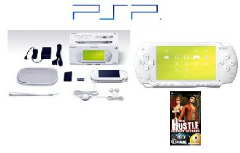 Sony PSP Limited Edition "Ceramic White" Value Pack + Hustle PSP Game