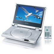 SUPER LIGHT WEIGHT PORTABLE PROGRESSIVE SCAN 8 inch TFT LCD COLOR DISPLAY DVD PLAYER