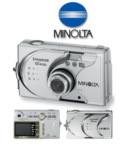 Konica Minolta DiMAGE G400 4.0 Megapixel Digital Camera with 1.5inch LCD Screen