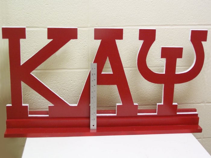Fraternity / Sorority Large Letters with Stand (36")