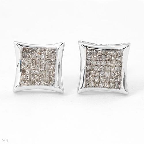 .51 ctw Stunning Princess Cut Diamond Earrings