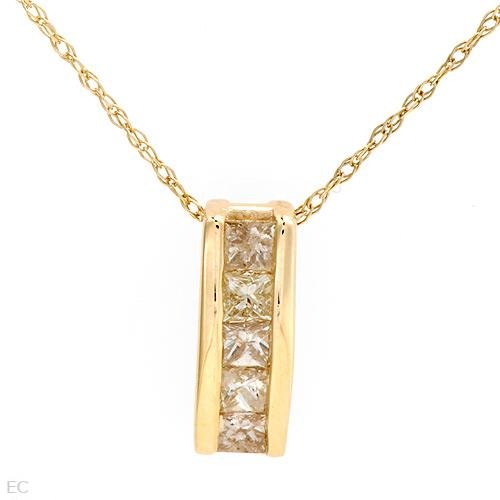 .40 ctw Majestic Princess Cut Diamond Necklace