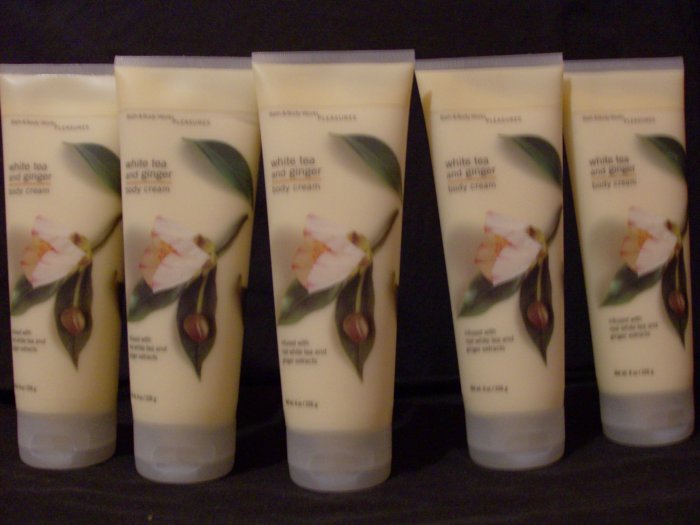 5 Bath & Body Works White Tea & Ginger Cream Lotion