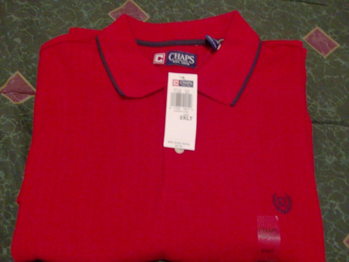 NWT Chaps Golf Polo Shirt 2X Big & Tall Ralph Lauren