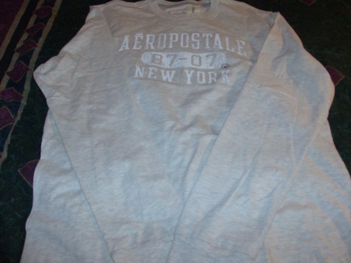 NWT Men's Aeropostale Tan Long Sleeve Shirt Sz. L