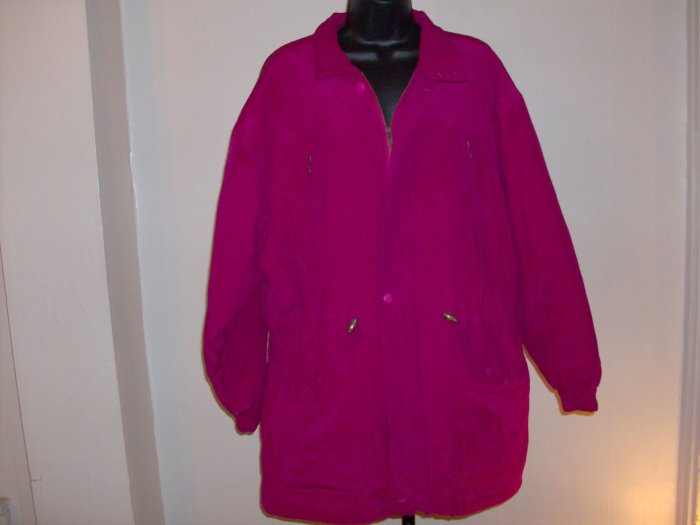 Women's Pink Limborock Silk Jacket Sz. L