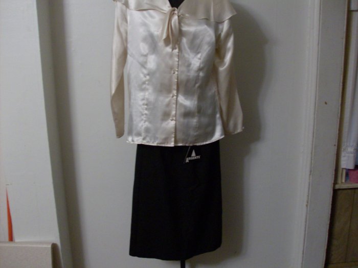 NWT Professional Black Long Argenti Skirt Sz 10