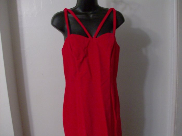Women's Guess Red Spaghetti Strap Dress SZ.11