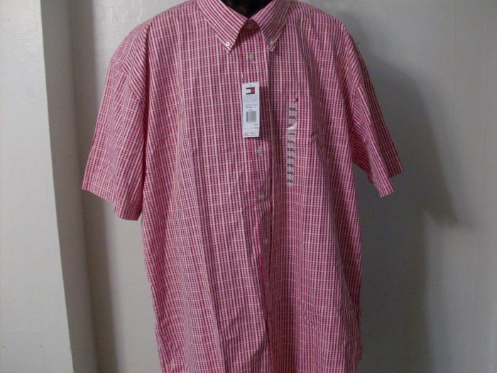 NWT Tommy Hilfiger Stiped Red and White Shirt Size 2X