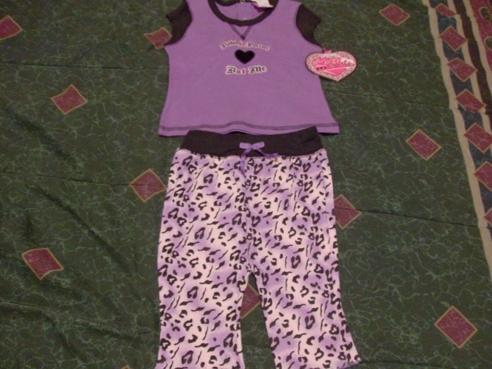 NWT Purple Only Girls Short & Shirt Set 6-9 month
