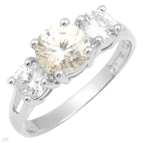 Majestic 4.20 ctw Cubic Zirconia Engagement Ring Size 8