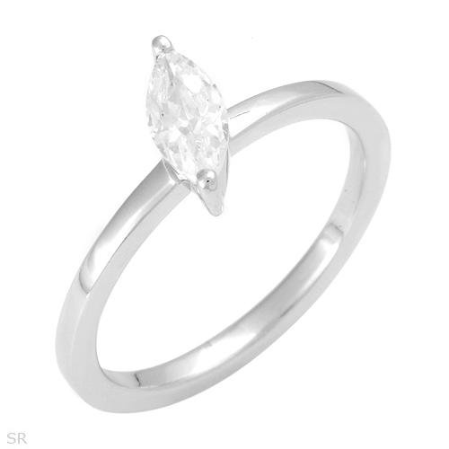 Marquise Cut .75 ctw Cubic Zirconia Engagement Ring 6.5
