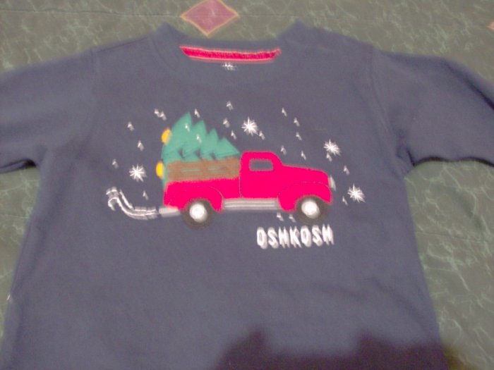 New Festive Oskosh Winter / Christmas Long Sleeve Shirt Sz. 18 months