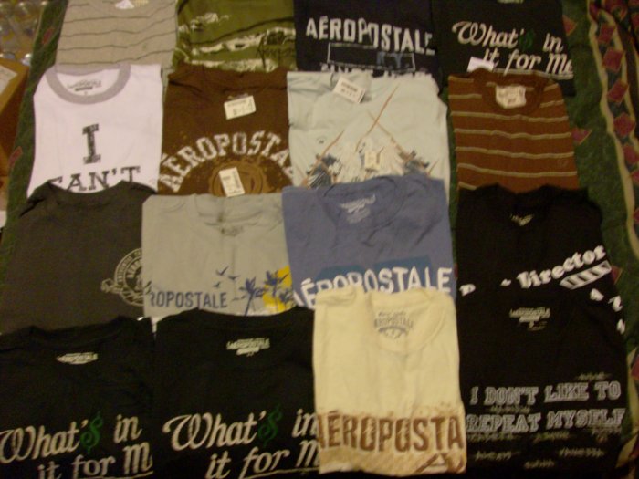 Lot of 30 Aeropostale Men's T-Shirts
