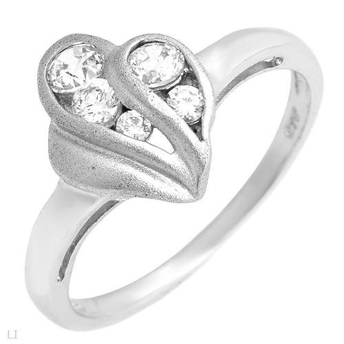 Unique 5 Stone Round Cubic Zirconia Engagement Ring Size 6