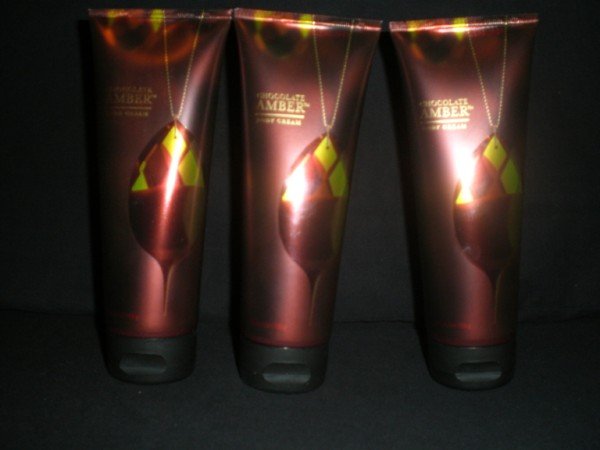 3 Bath and Body Chocolate Amber Body Cream