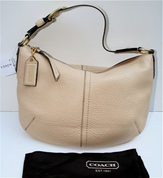 NWT Authentic COACH Sand Med Hobo Handbag