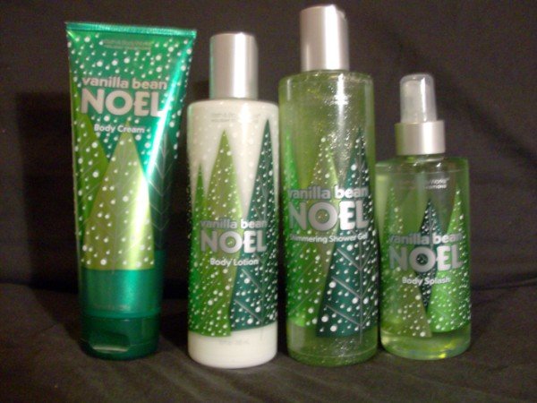 Bath and Body Works Vanilla Bean Noel 4 Piece Gift Set
