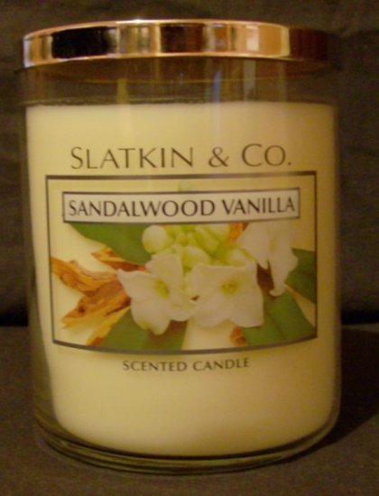 Bath and Body Works Slatkin Large Sandalwood Vanilla Candle