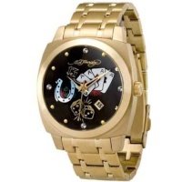 Ed Hardy Gold Gambler Mercenary Watch