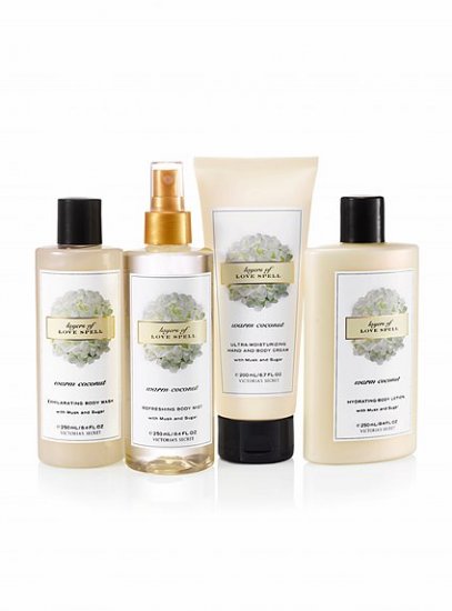 Victoria's Secret Warm Coconut Lotion Cream Mist Set