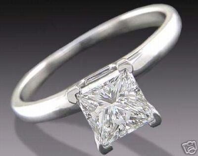 Princess Cut Diamond Solitaire Engagement Ring