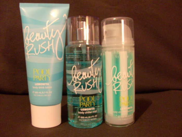 Victoria's Secret Beauty Rush Pool Party Lemonita Set