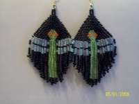 Beaded Dragonfly Earrings
