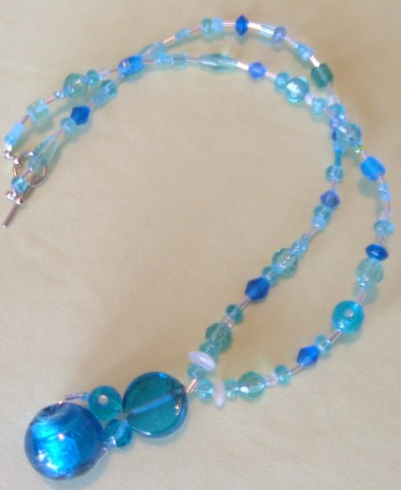 Blue Blazes Necklace