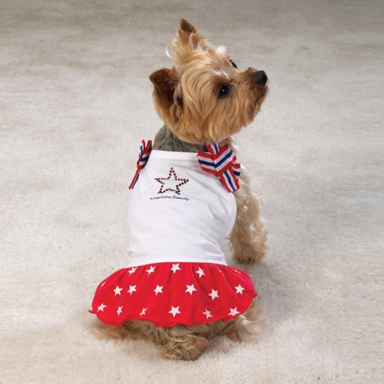 Casual Canine Patriotic Dresses Sz X Small