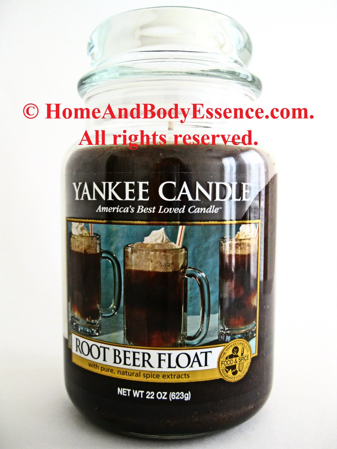Yankee Candle Root Beer Float Housewarmer 22 oz Large Rootbeer Fragrance Fragranced Scented Jar