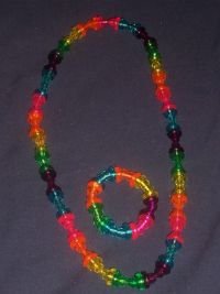 Rainbow nursing necklace set
