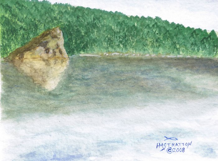 014 PRINT - Rock at Tie Hack (Original not available)