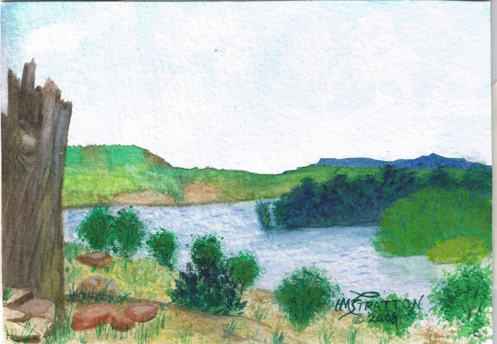 035 PRINT - Neck Bay, Tongue River Reservoir (Original not available)