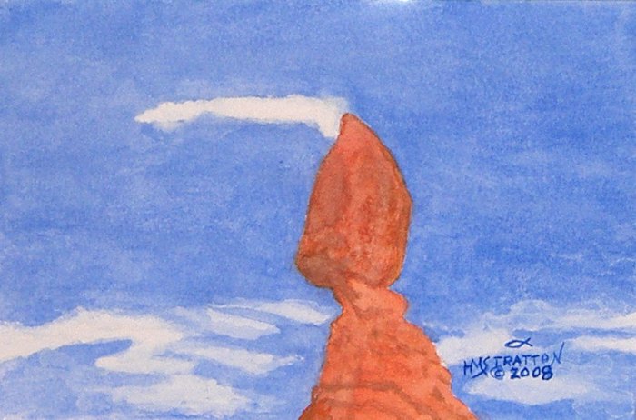 058 Balanced Rock, framed