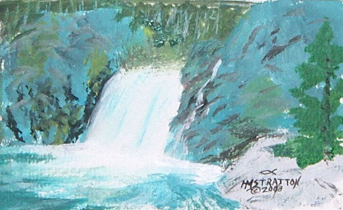 066 Waterfall near Sussex, New Brunswick - SOLD