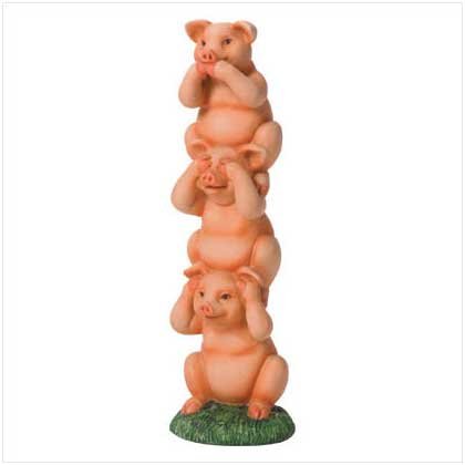 Innocent Pig Totem Pole - 35636