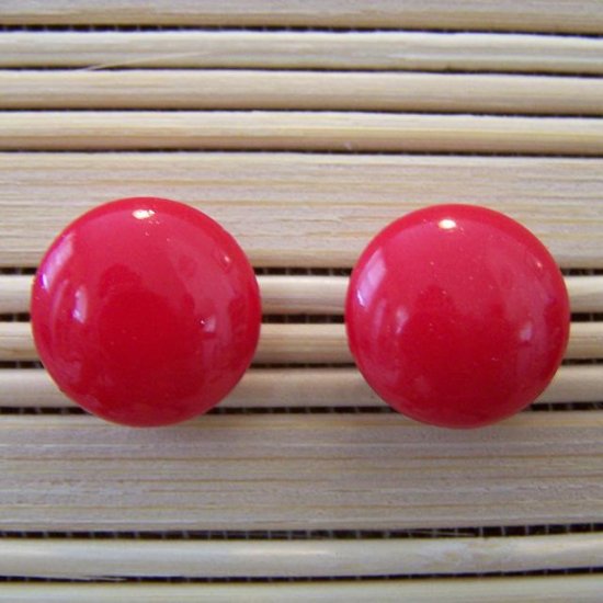 candy red stud earrings