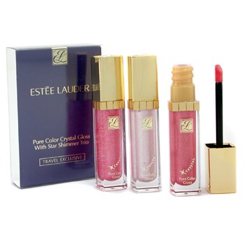 ESTEE LAUDER- PURE COLOR CRYSTAL GLOSS WITH STAR SHIMMER TRIO