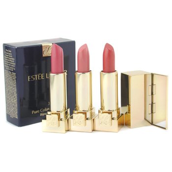 ESTEE LAUDER PURE COLOR CRYSTAL JEWELS LIPSTICK- 3PC