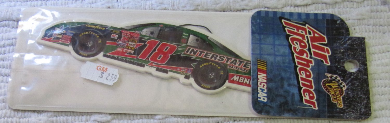 Vintage NASCAR Car Air Freshener No. 18 Interstate In Unopened Package