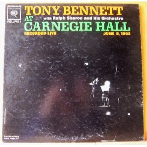 TONY BENNETT at Carnegie Hall VOL 1 Columbia CL1905 Original LP Vinyl Mono Record Album