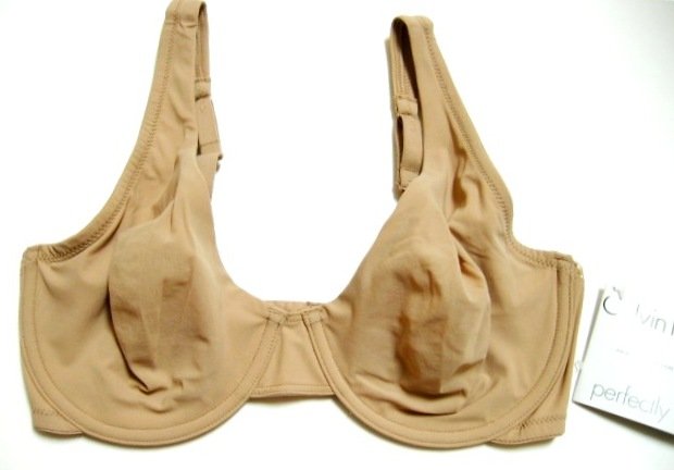 A0394 CALVIN KLEIN NUDE WIDE STRAP UW BRA, F2537, 34B