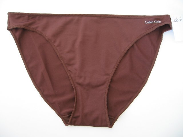 CALVIN KLEIN CHOCO STRETCH MICROFIBER BIKINI, D3038D, SIZE L