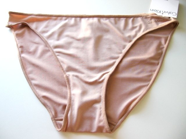6U0080 CALVIN KLEIN NUDE MICROFIBER BIKINI, D3038D, L