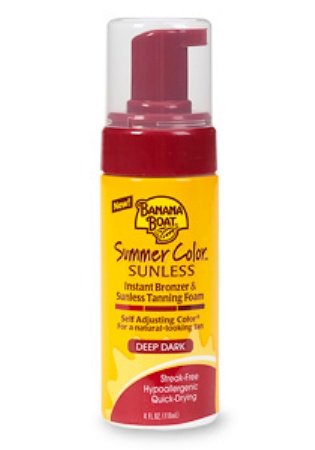 BANANA BOAT SUNLESS TANNING FOAM DEEP DARK 4Fl Oz (each)