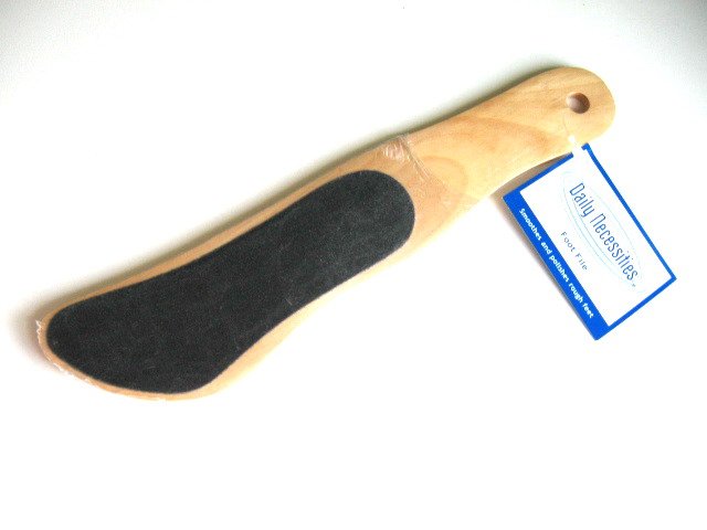 2 x Daily Necessities Wooden 2-Side Polish Smooth Foot File
