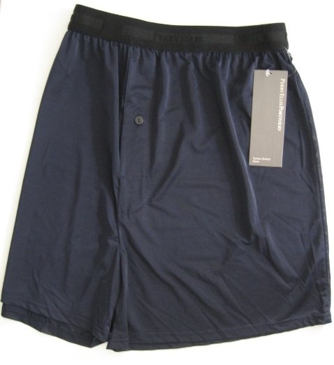 A0103 PERRY ELLIS PORTFOLIO TECHNO-STRETCH NAVY BOXER 163633, SIZE MEDIUM