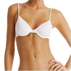 A0520 CALVIN KLEIN BLACK MICROFIBER STRETCH UW BRA D2893, SIZE 36C
