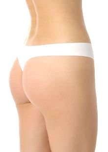 A0256 CALVIN KLEIN WHITE NAKED UNFINISHED EDGE THONG F2636-100, SIZE SMALL